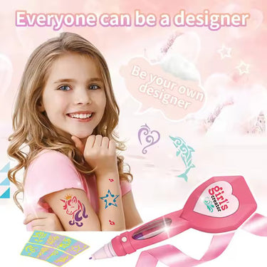 GIRLS CREATOR BEAUTY TATTOO ART PEN KIT - 7PCS